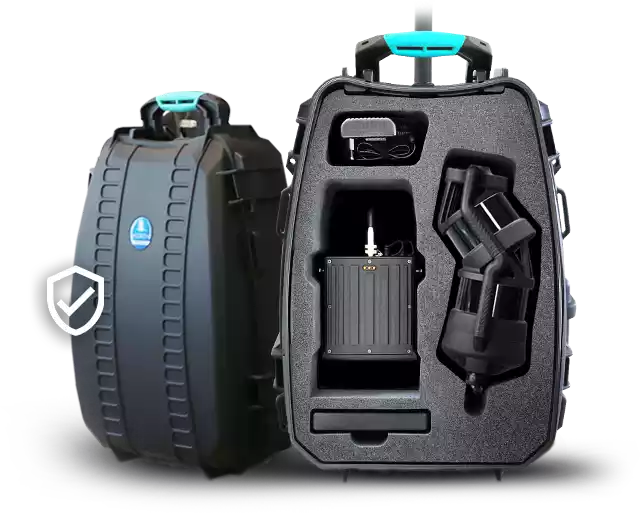 HERON MS TWIN_Zaino robusto cablato per rilevare e trasportare los trumento